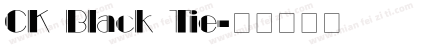CK Black Tie字体转换